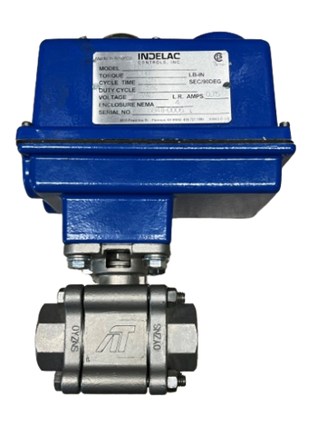 Electric Actuator Ball Valve Assembly with Indelac R series