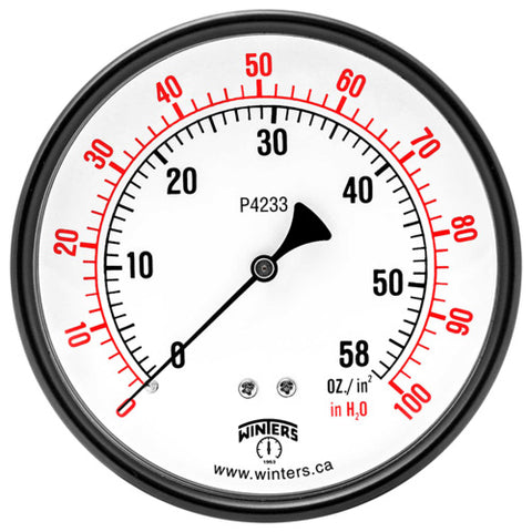 Winters, PLP Model Brass Diaphragm Low Pressure Gauges