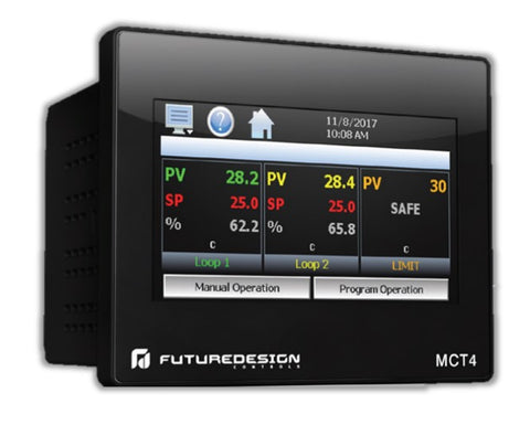 MCT4-01-4 MULTI-LOOP CONTROLLER - 1/4 DIN - 120VAC - Standard Software