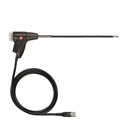 Testo Flue Gas Probe, 1/4" Diameter, 12" Flexible with 7' hose (0600 9770)