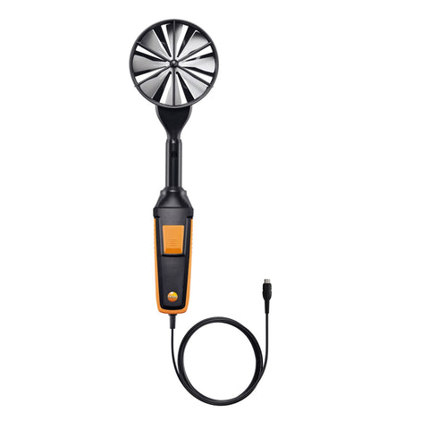 Testo High-precision vane probe (Ø 100 mm, digital) - including temperature sensor, wired