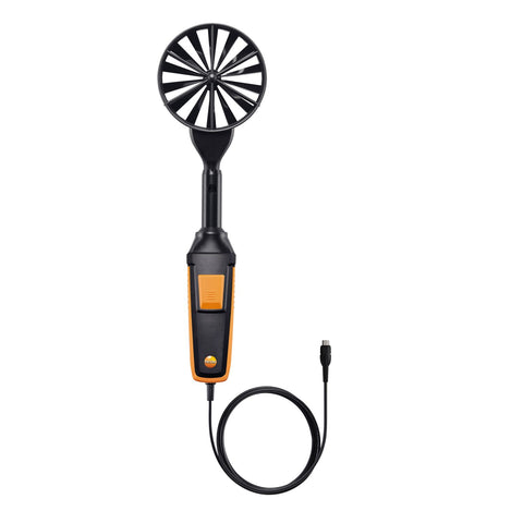 Testo Vane probe (Ø 100 mm, digital) - including temperature sensor, wired