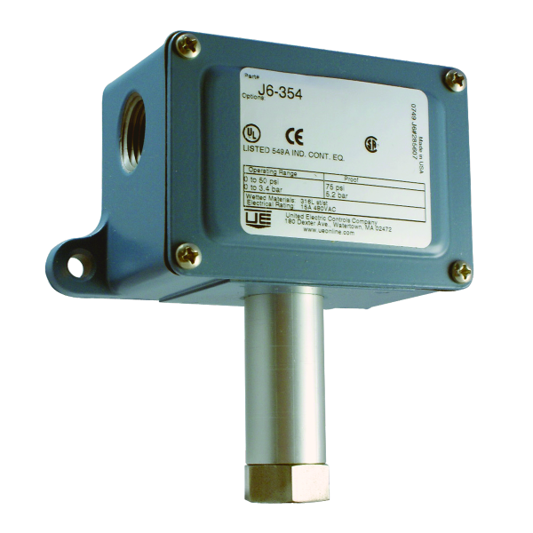United Electric Controls J6362 Series Pressure Switch Carremm Controls Ltd.