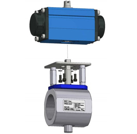 Siemens AGA93.7 Bracket kit - VKG butterfly valve to a Rotex ECv2-40 actuator