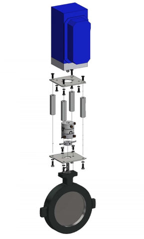 Siemens AGA94.2 Bracket kit - VKF Butterfly Valve to Honeywell SMARTLINK DS Actuator