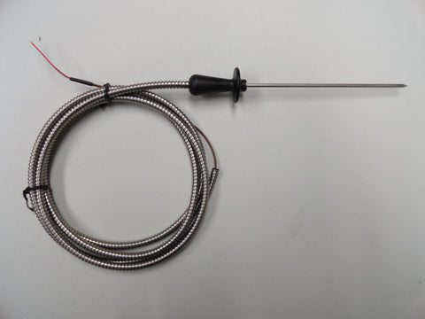 MEAT PROBE - TYPE J THERMOCOUPLE - 6" W/ 6' ARMOURED SHEATHING