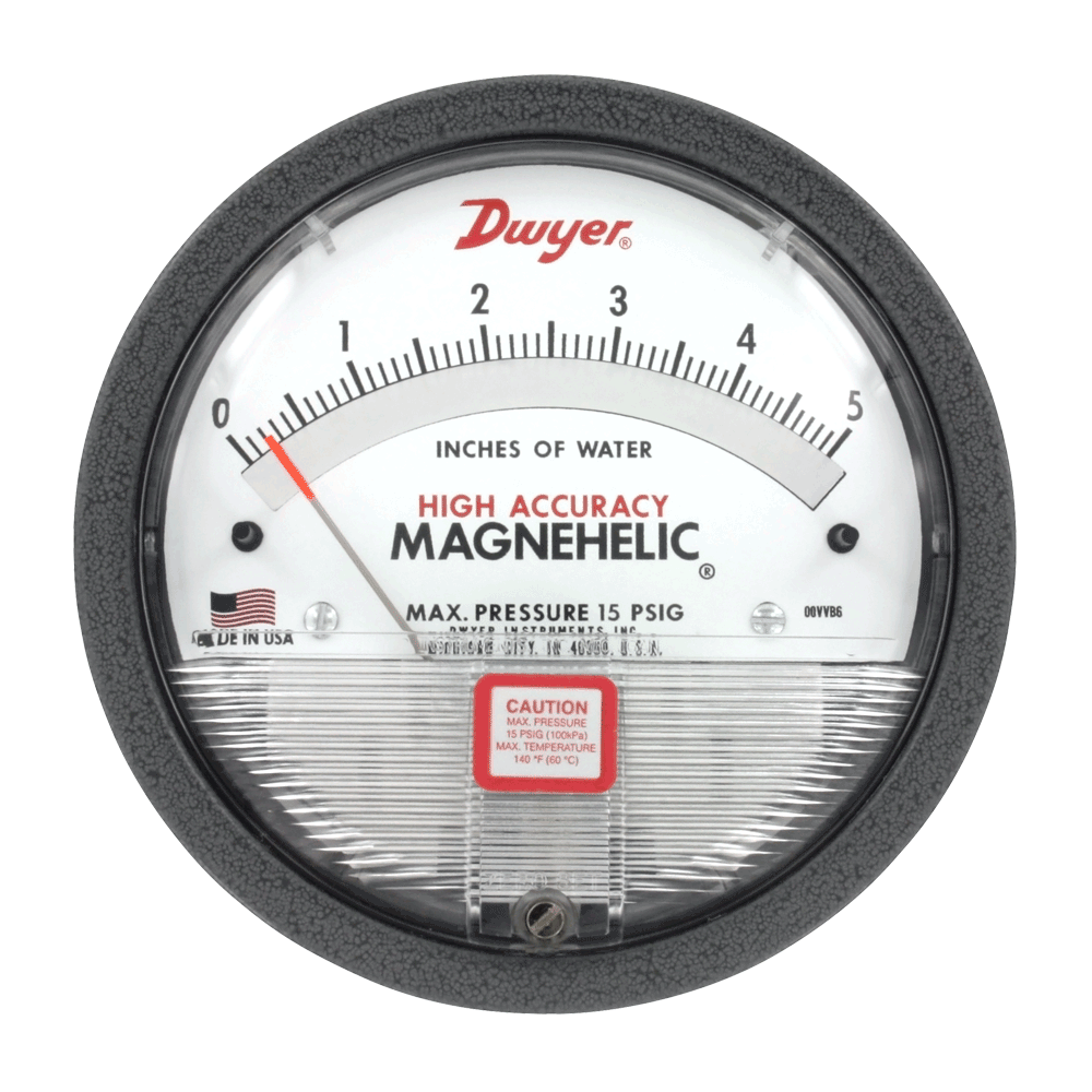 DWYER Series 2000 Magnehelic Differential Pressure Gauge