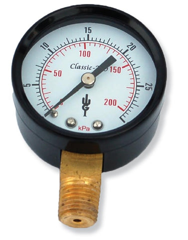 Classic 250 Series WJ4646 - 0-60 psi, 2-1/2" face, 1/4" Bottom Mount Pressure Gauges (Dry)