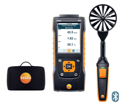 Testo 440 - Vane kit (Ø 100mm) with Bluetooth (0563 4403)