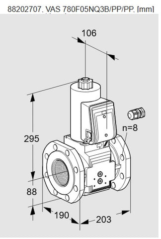 Honeywell Kromschroder VAS 780F05NQ3B/PP/PP