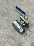 Flow+ BO3 2PC 1000WOG, 316SS, DIRECT MOUNT, 3/4" FNPT X 3/4" FNPT