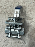 Flow+ BO5 3PC 1000WOG, 316SS, DIRECT MOUNT, 3/4" FNPT X 3/4" FNPT