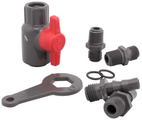 IPEX, STOP COCK VALVE, 1/4" W/KIT PVC