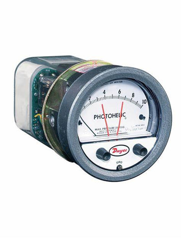 DWYER Series A3000 Photohelic Pressure/Switch Gauge