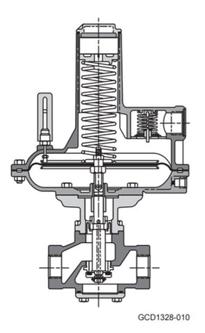 gas pressure regulator valve