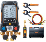 Testo 557s Smart Vacuum Kit with Hoses - Smart digital manifold with wireless vacuum and clamp temperature probes and 4 hoses set (0564 5572 01)