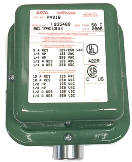 ASCO PSeries Pressure Switch Carremm Controls Ltd.