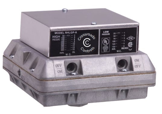 RHLGP-A - High/Low Double Gas Pressure Switch - Automatic RHLGP-A - High/Low Double Gas Pressure Switch - Automatic