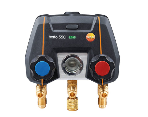 Testo 550i App-controlled digital manifold with Bluetooth and 2-way valve block (0564 2550 01)